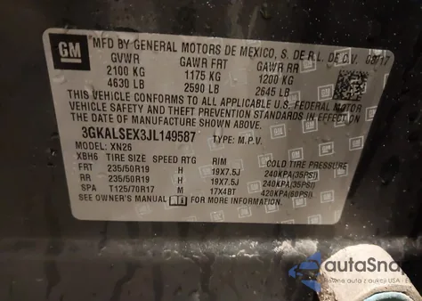 2018 GMC Terrain Denali из США, поврежденный, VIN 3GKALSEX3JL149587